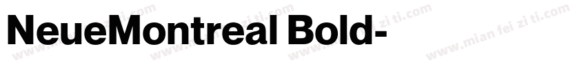 NeueMontreal Bold字体转换